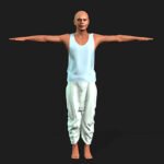 Indian old man Character Fore Iclone