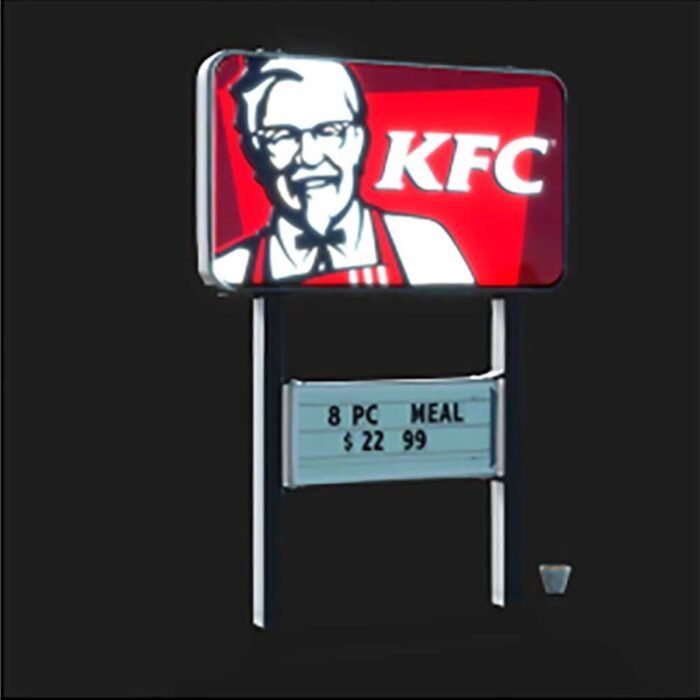 KFC Sign Prop – iClone Restaurant Exterior - Image 1