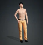 iClone Light Brown Pants Traditional Semi-Formal Style - Image 3